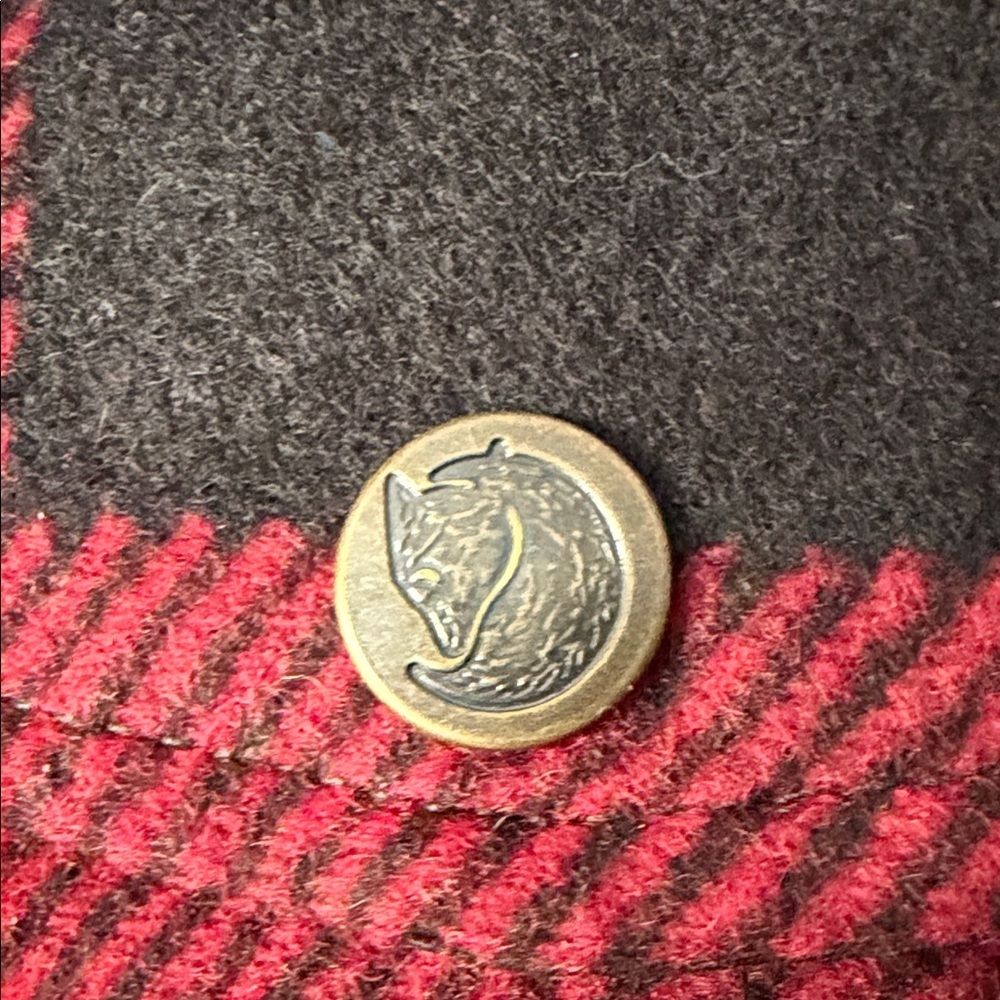 Fjallraven Red & Black Canada Mens XXL Shirt Jacket Comfort Fit Wool Blend - Picture 5 of 11